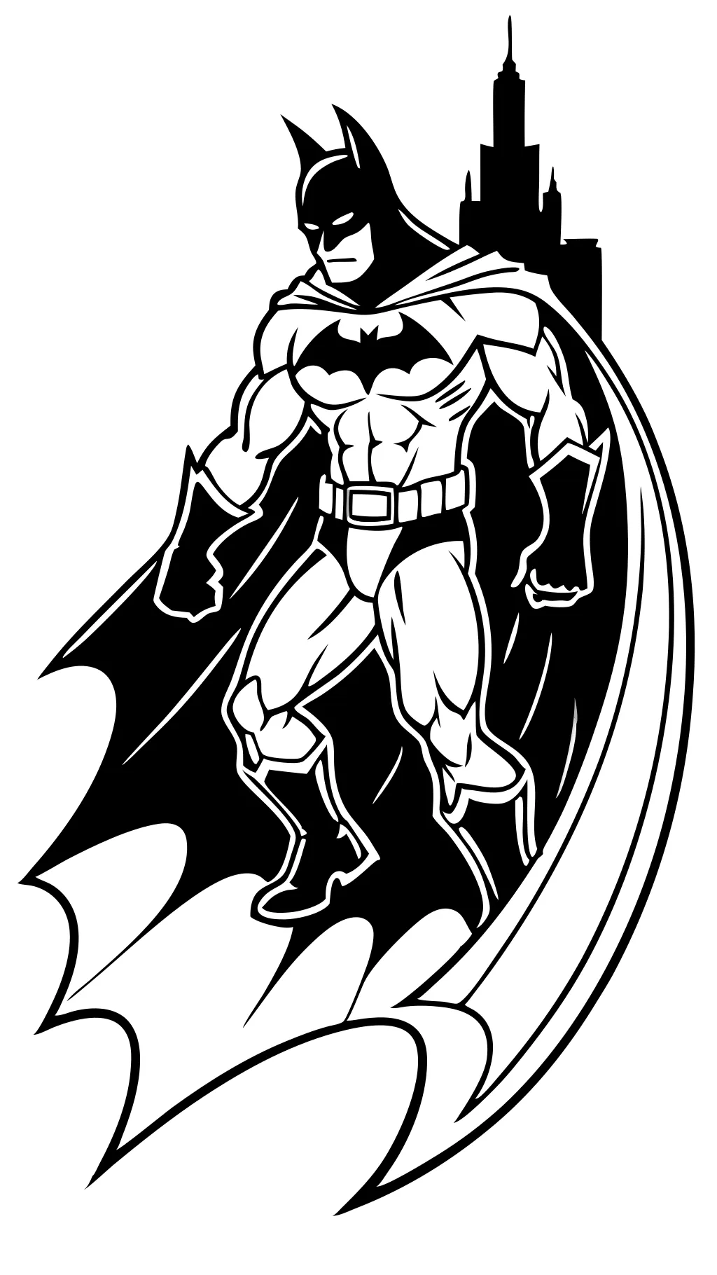 Página para colorear de Batman